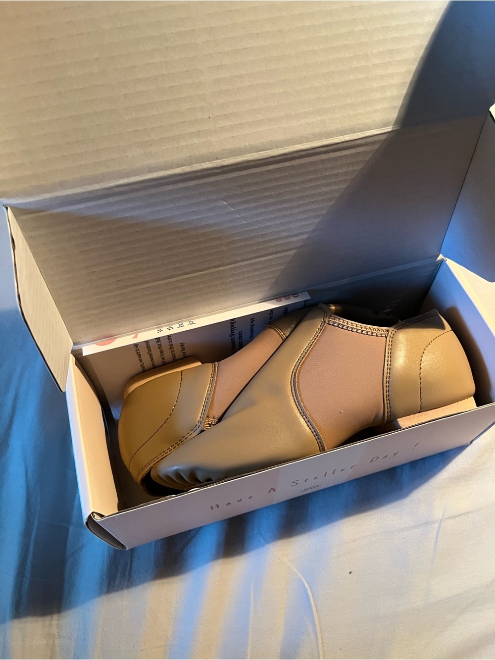 NEW - Stelle Tan Jazz Shoes - kids size 12